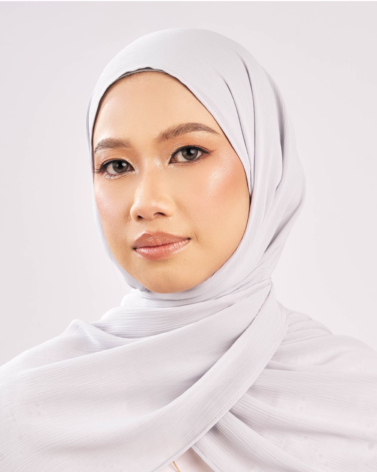 Grey Texture Chiffon Shawl